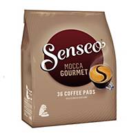 Senseo coffee pads, mocca gourmet, 7g, pack of 36