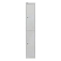 BISLEY LOCK CABINET 2-DIVISION 305MM GRY