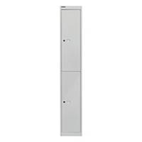 BISLEY LOCK CABINET 2-DIVISION 305MM GRY