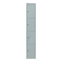 BISLEY LOCK CABINET 4-DIVISION 305MM GRY