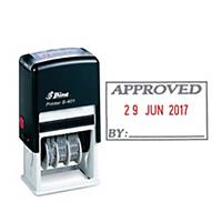 Shiny Self Inking Approved Dater Stamp