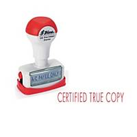 Shiny Pre-Inked Certified True Copy Stamp Red