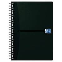 Oxford Office Essentials A5 Soft Card Wirebound Notebook 5mm Squared 180p Black