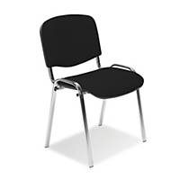 ISO CHROME C STACK. CHAIR BLACK