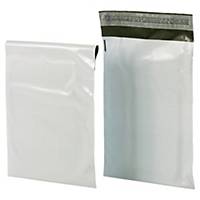 Pack de 100 sobres de plástico opaco Bong - 190 x 250 mm - 60 µ - banda adhesiva