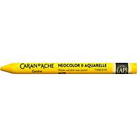 Crayon de cire Neocolor II, Caran d Ache 7500.010, aquarelle, jaune, 10 pièces