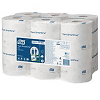 Tork SmartOne® Mini toiletpapier, 2-laags, 620 vellen, pak van 12 rollen