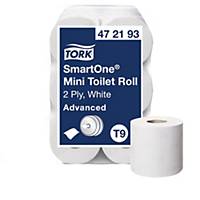 Toiletpapir Tork SmartOne® Mini Advanced T9, 472193, pakke a 12 stk.