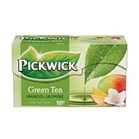Čaj zelený Pickwick, mango a jazmín, 20 vrecúšok á 2 g