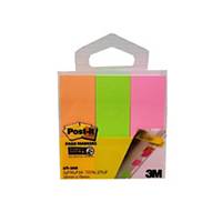POST-IT 671-3AN PAGE MARKER 1   X 3   - 3 COLOURS - 270 FLAGS