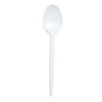 SPOONS PLASTIC 7 INCHES WHITE BOX OF 100