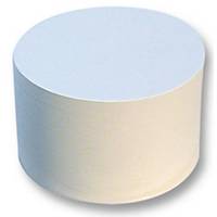 Round coasters white unprinted  - pack of 100