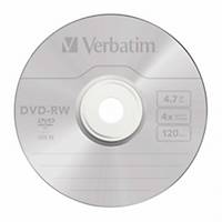 Pack de 10 DVD-RW Verbatim - 4,7 GB
