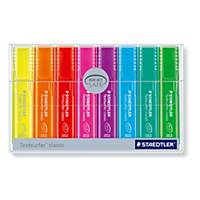 Staedtler Textsurfer Rainbow korostuskynä viisto 1-5mm värilaj., 1 kpl=8 kynää