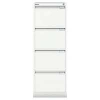 Armoire à 4 tiroirs pour dossiers suspendus Bisley Premium, H 132 cm, blanche