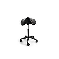 SOFT 7020M SADDLE CHAIR LEATHER BLK
