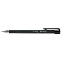 Kugelschreiber Lyreco Soft, schwarz, Packung à 12 Stück