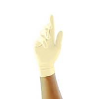 Unicare soft single-use gloves Latex - powdered - Clear - Size XL - Box of 100