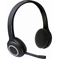Słuchawki z mikrofonem bezprzewodowe LOGITECH H600, odnowione, czarne