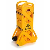 Rubbermaid Mobile Safety Barrier Yellow
