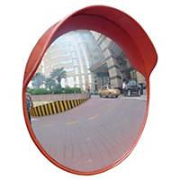Miroir de surveillance extérieur Viso - rond en polycarbonate - Ø 60 cm - orange