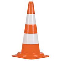 Viso reflective traffic cone class 2 PP height 49 cm orange/white