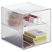 Minimódulo de organização Archivo 2000 - 2 compartimentos - vidro