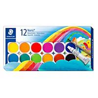 Staedtler watercolor paint box 12 pans and a white tube