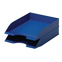 DURABLE BLUE 2 COMPARTIMENT LETTER TRAY FOR A4