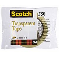 Scotch® 550 yleisteippi 12mm x 66m kirkas
