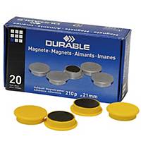 BX20 DURABLE 4752 MAGNET 21MM YELLOW