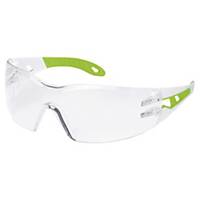 Occhiali protett.Uvex 9192.725 Pheos S,filtro2C, bianco/verde,Lente chiara