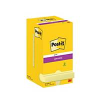 Post-it 654-12SSCY Super Sticky Notes 76x76 mm canary yellow - pack of 12