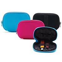 STORM FLASH DRIVE CASE WITH ZIP HOLDS ASSORTED COLOURS