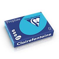 Clairefontaine Trophee 1052 royal blue A4 paper, 160 gsm, per ream of 250 sheets