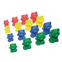 Sorting bears in 4 sizes and 4 colours, pack of 96