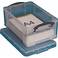 Aufbewahrungsbox Really Useful 9C, Volumen: 9l, Maße: 395x255x155mm, transparent