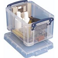 Really Useful Box Clear 1.6 Litre Storage Box H110 X W135 X D195mm