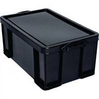Really Useful Box Black 64 Litre Storage Box H310 X W440 X D710mm