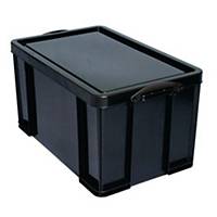 Really Useful Box Black 84 Litre Storage Box H380 X W440 X D710mm