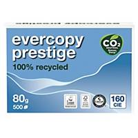 Caja de 5 paquetes de 500 hojas papel EVERCOPY Prestige A4 80g/m2 reciclado