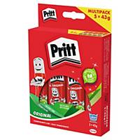 Pritt glue sticks 43 g - pack of 5 from which 1 for free