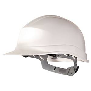 Delta Plus Zircon Un-vented White Safety Helmet With Manual Adjustment