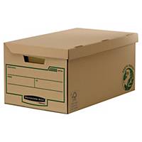 Opbevaringskasse Bankers Box Earth Series, med låg, stor, pakke a 10 stk.
