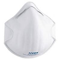 Caixa 20 máscaras descartáveis Uvex Silv-Air C 2100-FFP1- moldadas sem válvula