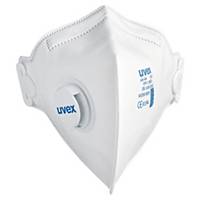 uvex silv-Air C 3110 Folded Respiratory Mask with Valve, FFP1, 15 Pieces