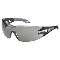 Sikkerhedsbriller Uvex Pheos, grå linser, lysgrå/grå