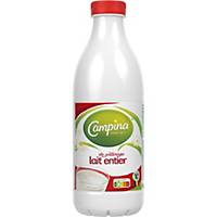 Campina volle melk plastic fles 1l - pak van 6