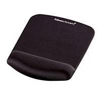 Fellowes Plush Touch Mouse Pad Wrist Support Black