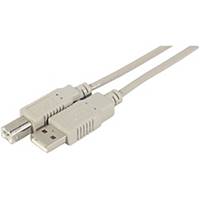 Câble USB 2.0 Dacomex - type AB - mâle/mâle - 3 m